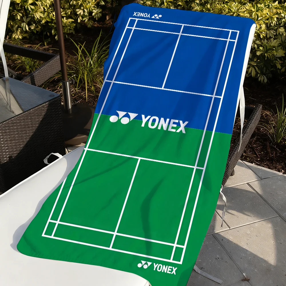 Badminton Xxl - منشفة أنيقة بشعار رياضة الريشة الطائرة،